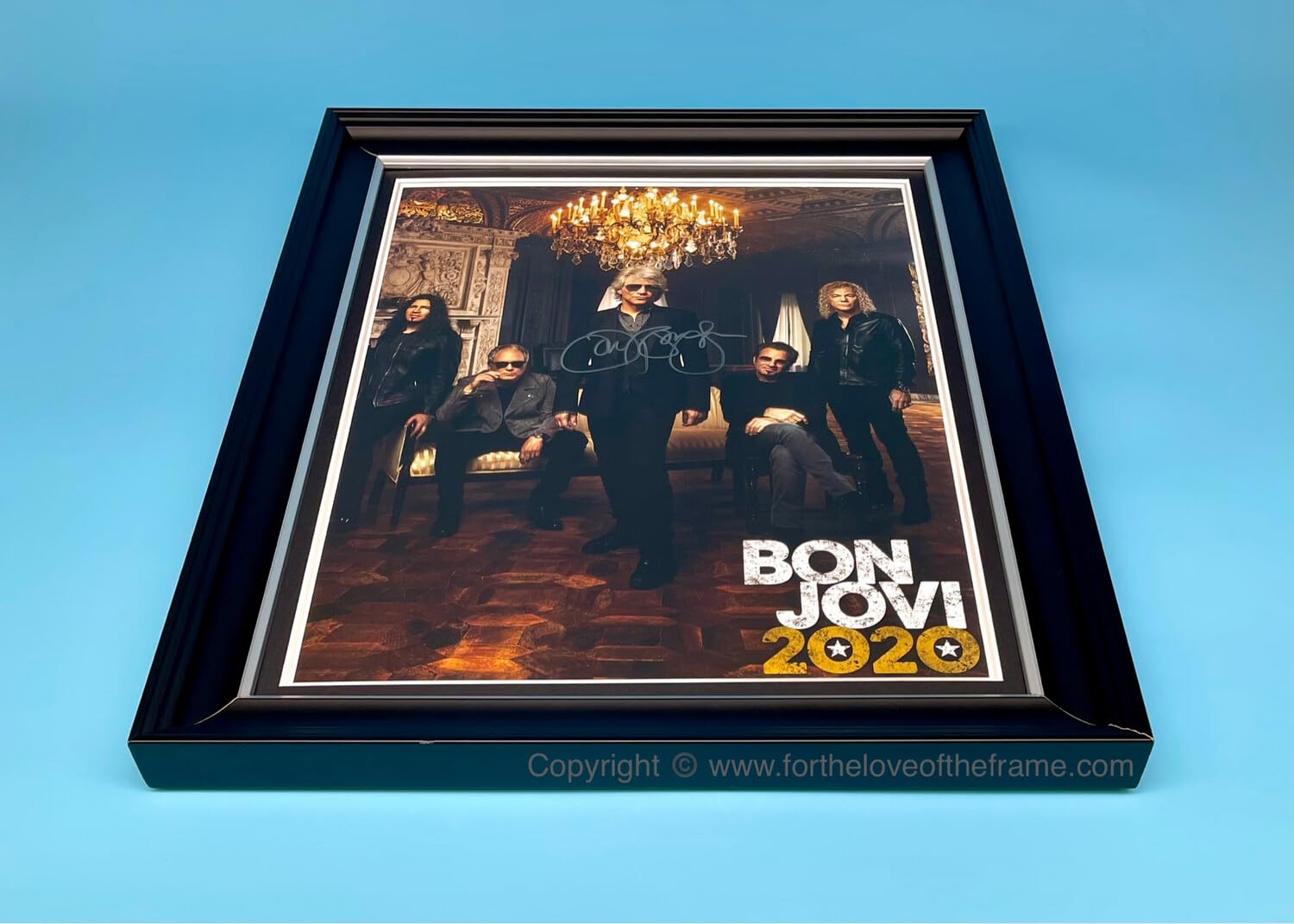 Jon bon jovi サイン入り写真 フレーム付き Jon bon jovi サイン入り写真 フレーム付き Bon Jovi Band Photo